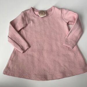 The beaufort Bonnet company TBBC Pink Quilted Long Sleeve Dress size 12-18 month